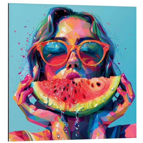 Aluminium print Summer Enjoyment