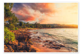 Taulu Turtle Bay a the sunset, Oahu - Chiara Salvadori