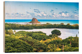 Holzbild Kaneohe Bay auf der Insel Oahu - Chiara Salvadori
