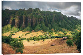 Quadro em tela The Jurassic Valley, Kualoa Ranch, Oahu - Chiara Salvadori