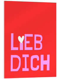 Acrylglasbild Lieb dich - Ohkimiko