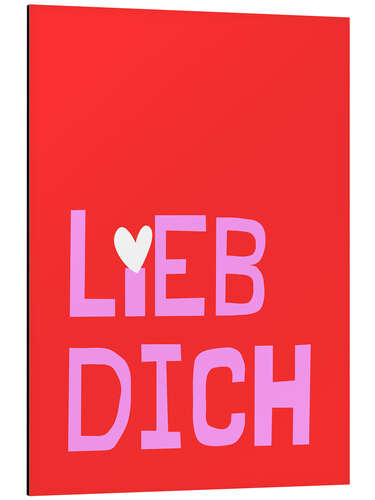 Quadro em alumínio Lieb dich
