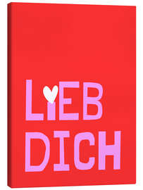 Tableau sur toile Lieb dich - Ohkimiko