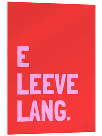 Tableau en verre acrylique E leeve lang - Ohkimiko