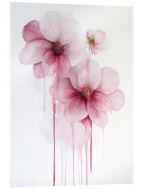 Tableau en verre acrylique Tears of Flowers - Annika Persson