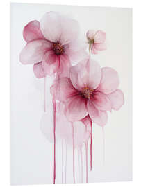 Foam board print Tears of Flowers