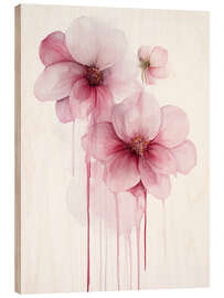 Tableau en bois Tears of Flowers - Annika Persson