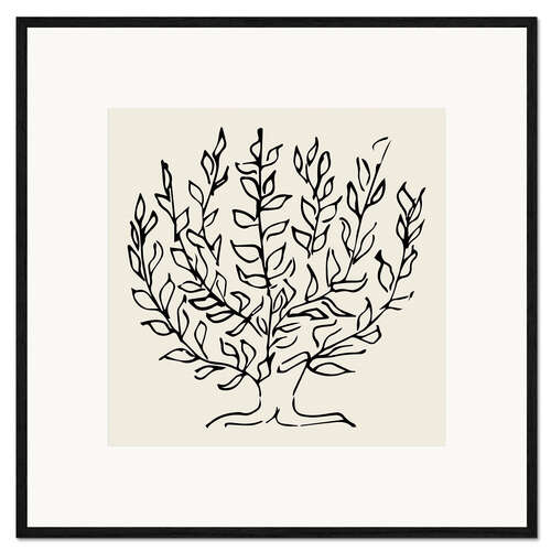 Plakat artystyczny premium w ramie The Plain Tree, 1951 - Henri Matisse