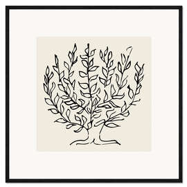 Plakat artystyczny premium w ramie The Plain Tree, 1951 - Henri Matisse