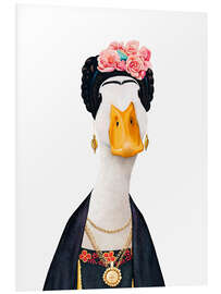 Print på skumplade Duck Frida