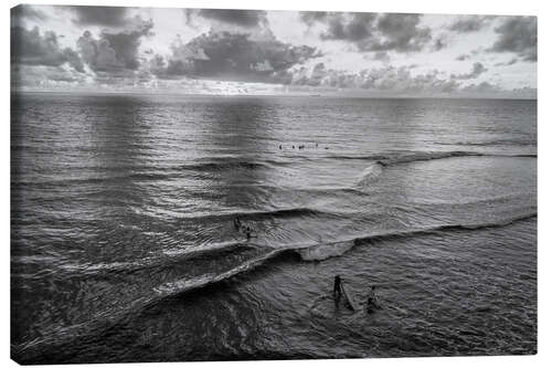 Leinwandbild Surfer im Meer, Siargao, Philippinen