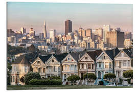 Alubild Painted Ladies und die Skyline von San Francisco - Matteo Colombo
