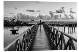 Akrylglastavla Surfer on the jetty, Siargao, Philippines - Matteo Colombo