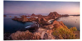 Acrylic print Sunrise over the island, Komodo, Indonesia - Matteo Colombo