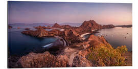 Alubild Sonnenaufgang über der Insel Komodo, Indonesien - Matteo Colombo