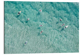 Magnettafel Surfer warten auf die Welle