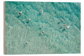 Wood print Surfers waiting for the wave - Matteo Colombo