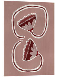 Tableau en verre acrylique Delicate blossom I - Shatha Dafai