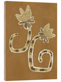 Holzbild Zarte Blüte II