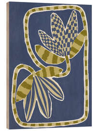 Wood print Delicate Bloom IV - Shatha Dafai