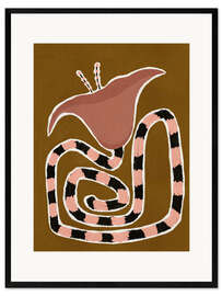 Gerahmter Kunstdruck Zarte Blüte V