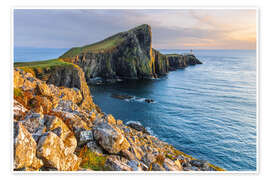 Wandbild Neist Point zum Sonnenuntergang, Skye - Moqui, Daniela Beyer