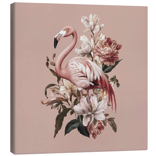 Lienzo Vintage Flamingo