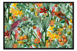 Gerahmter Kunstdruck Tropical Fruit Paradise