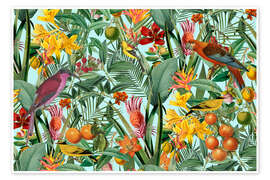 Plakat Tropical Fruit Paradise - Andrea Haase