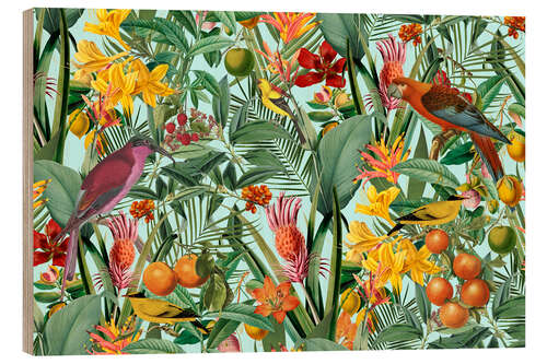 Hout print Tropical Fruit Paradise