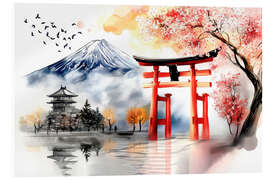 Acrylglasbild Torii Japan - Peter Roder
