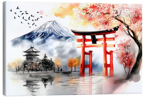 Leinwandbild Torii Japan