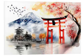 Foam board print Torii Japan - Peter Roder