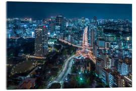Acrylic print Tokyo at night
