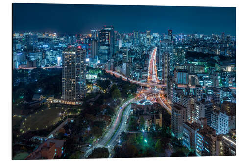 Stampa su alluminio Tokyo at night
