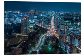 Stampa su alluminio Tokyo at night