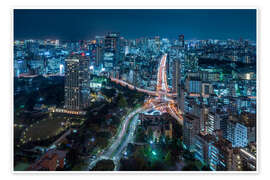 Poster Tokyo at night