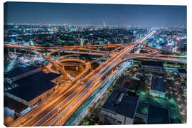 Canvas print Osaka at night - Jan Christopher Becke