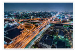 Veggbilde Osaka at night - Jan Christopher Becke