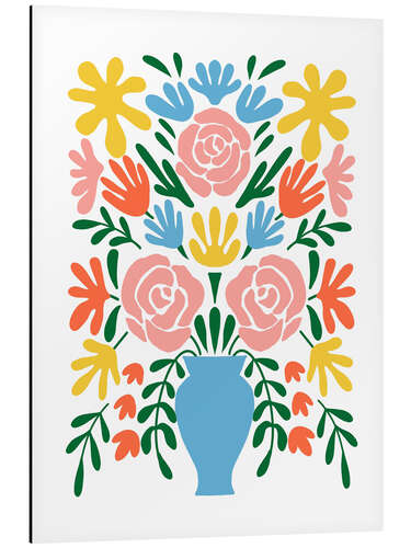 Cuadro de aluminio Naive floral bouquet