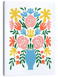 Tableau sur toile Naive floral bouquet