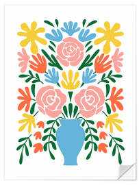 Wandsticker Naiver Blumenstrauß