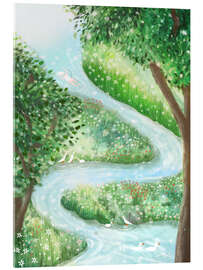 Acrylic print Surrender to the river and let your journey reveal itself - Patruschka