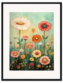 Impresión de arte enmarcada Summer Flowers