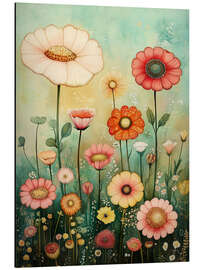 Magnettafel Sommerblumen