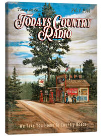 Canvas-taulu Todays Country Radio - Georg Huber
