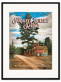 Gerahmter Kunstdruck Todays Country Radio