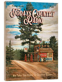 Tableau en bois Todays Country Radio - Georg Huber