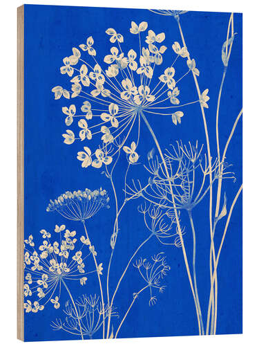 Wood print Wildflowers II
