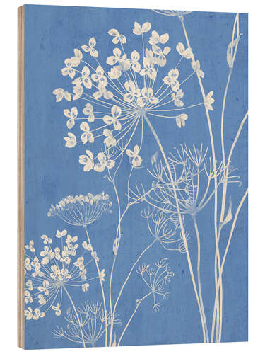 Holzbild Wildblumen III